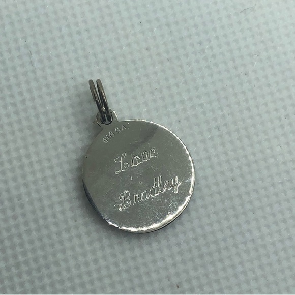 Vtg Sterling Silver ‘Our Boy’ Son Grandson Mini Charm for Charm Bracelet - Picture 2 of 2